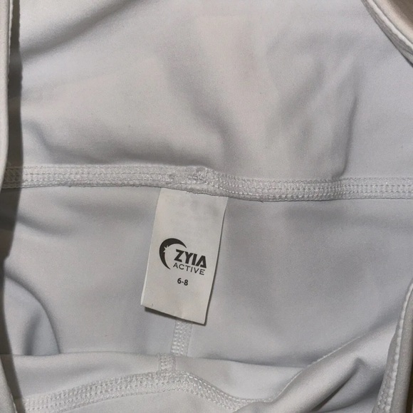 Ziya Active White Unicorn Luxe 7/8 Leggings Set Pants Size 6-8 Bra Size Large - Picture 13 of 16